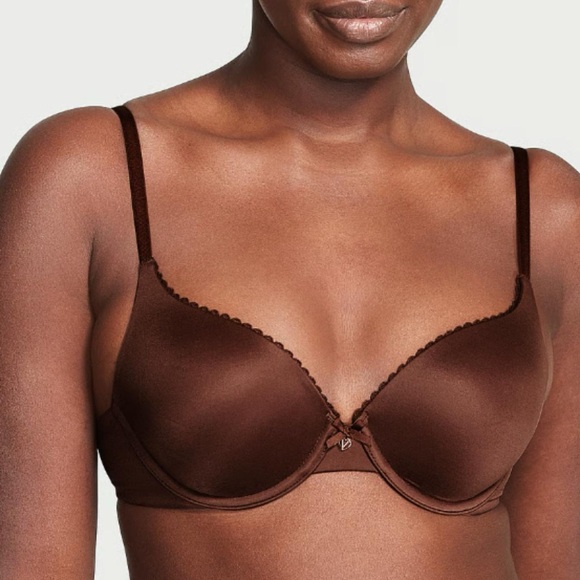 Victoria’s Secret Body by Victoria Perfect Shape Smooth Push-Up Bra – Brown, 36C - Picture 1 of 8
